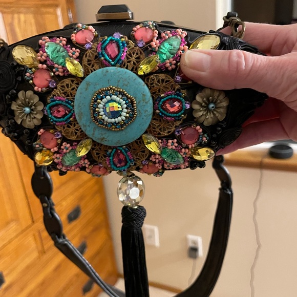 Mary Frances Leather and Beaded Bag - Picture 3 of 10